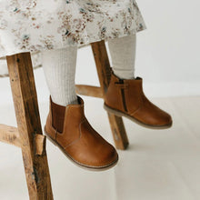Jamie Kay Leather Boot with Elastic Side - Tan