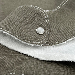 Bib | 100% Linen Olive