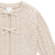 Jamie Kay Josephine Cardigan - Light Oatmeal Marle