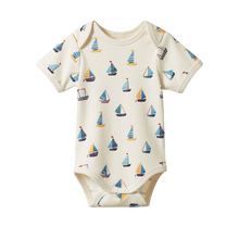 Nature Baby Short Sleeve Bodysuit - Regatta